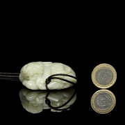 Jade pendant, “Beast with young,” 20th century - 6