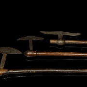 Conjunto de tres hachas ceremoniales, África central, s.XX - 4