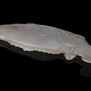 Agate figure ‘Fish of abundance’, Qing dynasty