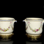 Sèvres ‘Pair of wine coolers’, France, 19th century