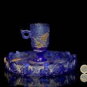 Conjunto de liulí de copa y plato