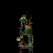 Figura de cerámica esmaltada 