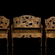 Tresillo de estilo Japonesismo para Liberty & Co., circa 1900–1910