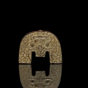 Carved jade amulet ‘Sun God’, Liangzhu culture