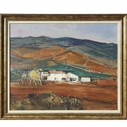 何塞·科萨尔·维埃德马 José Cózar Viedma（1944）《山峦与农舍》 - 5