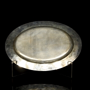 Reed & Barton 镀银托盘，“Buckingham”，约 1950 年 - 1