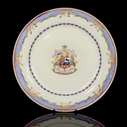 Plato de porcelana para exportación 