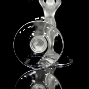 Set of ten sculptural ‘Venus’ glasses, Bayel, 20th century