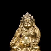 Figura de bronce dorado 