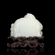 Figura de jade blanco de Hetian 