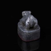 Sello de jade gris de Hetian