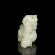 Figura de jade blanco 