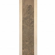 Chinese painting “Mountain and Forest Landscape,” signed Shen Zhou