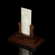 Placa de jade blanco 