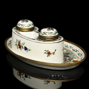 Chantilly style porcelain scrivener's desk, 19th century - 7