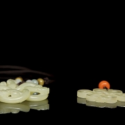 Two carved jade pendants, 20th century - 2