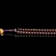 Collar de ciento ocho cuentas de Liulí y ojo de tigre, dinastía Qing