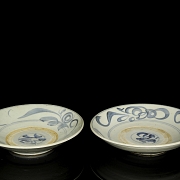 Two large glazed ceramic bowls, Ming dynasty - 4