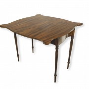Mesa de juego con incrustaciones estilo Sheraton, EEUU, s.XIX-XX - 4