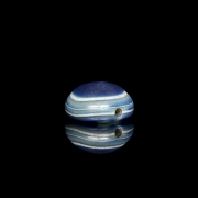 Blue agate Dzi ‘Ban Zhu’ bead, Liao dynasty - 3