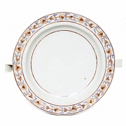 Porcelain tray with two handles, 20th century