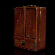 Gentleman's travelling dressing table, 19th century
