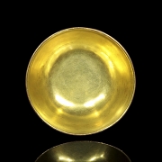 Cuenco de bronce con esmalte cloisonné, dinastía Qing