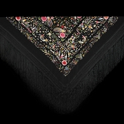 Mantón de manila negro