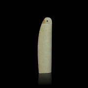Small carved jade pendant, 20th century - 1