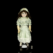 Muñeca de porcelana, Francia, finales s.XIX