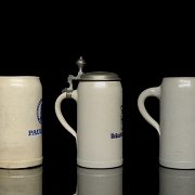 Tres jarras de cerámica esmaltada alemana, s.XX - 2