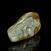 Carved jade figure, ‘Elders under the tree’, 20th century - 1
