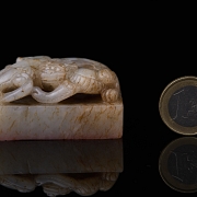 Sello de jade blanco