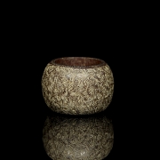 Anillo ritual de jade tallado, cultura Liangzhu