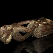 Escultura máscara de madera tallada, s.XX - 11