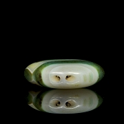 Amuleto de ágata bicolor, dinastía Liao