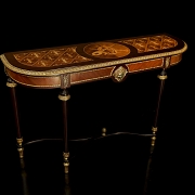 Consola con marquetería Estilo Luis XVI, s.XX