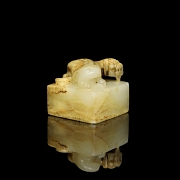 Sello de jade tallado 