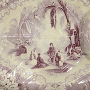 米德尔斯堡陶器厂，英国瓷质洗礼盆《天方夜谭》，19世纪