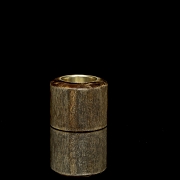 Anillo de arquero de madera chenxiagmu y metal, dinastía Qing