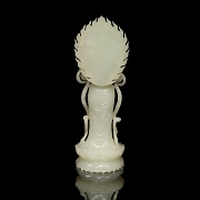 Figura de jade blanco