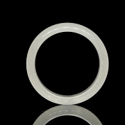 Carved white jade bracelet, 20th century - 2