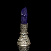 Sello de plata y lapislázuli, Tíbet, s.XIX-XX