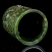 Portapinceles de jade verde espinaca