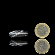 Black agate Dzi bead, Liao dynasty - 6