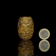 Cuenta de ágata tallada