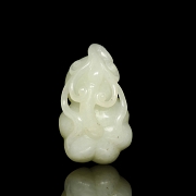 Figura de jade blanco