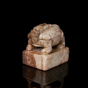 Carved jade seal ‘Dragon turtle’, Qing dynasty