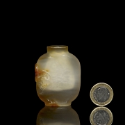 Carved agate “Bat” snuff bottle, Qing dynasty - 5