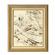 Bernard Dufour (20th-21st century) ‘Ladies in a Boat’